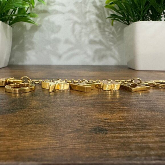 Louis Vuitton Fleur de Monogram Bag Charm Chain - Picture 2 of 4